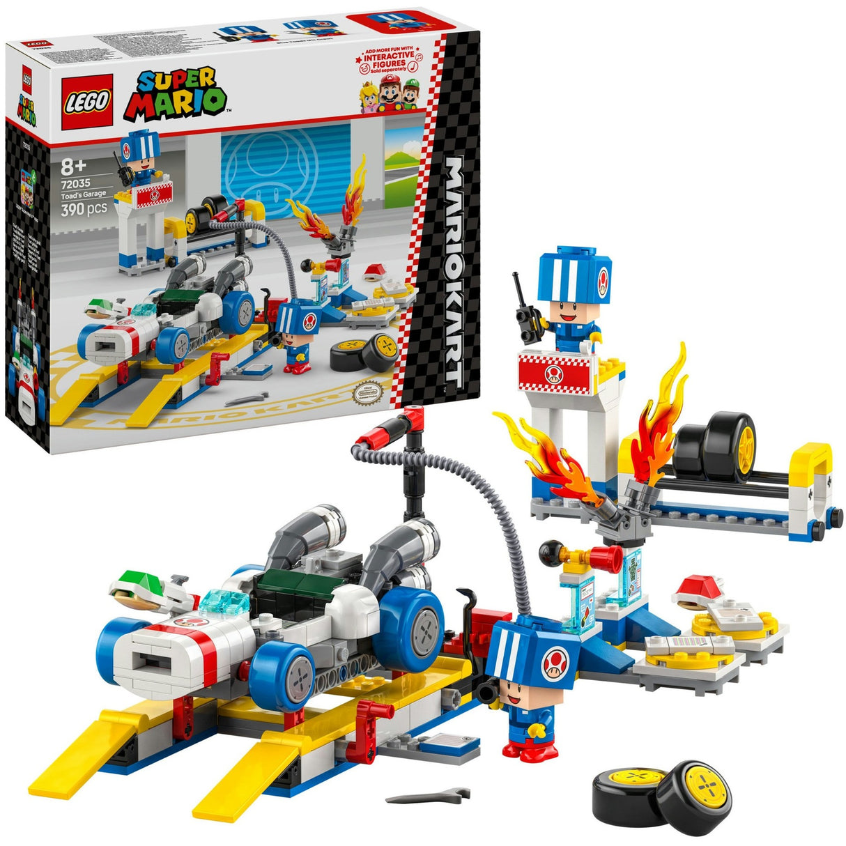 Lego super mario 72035 mario kart tudser garage