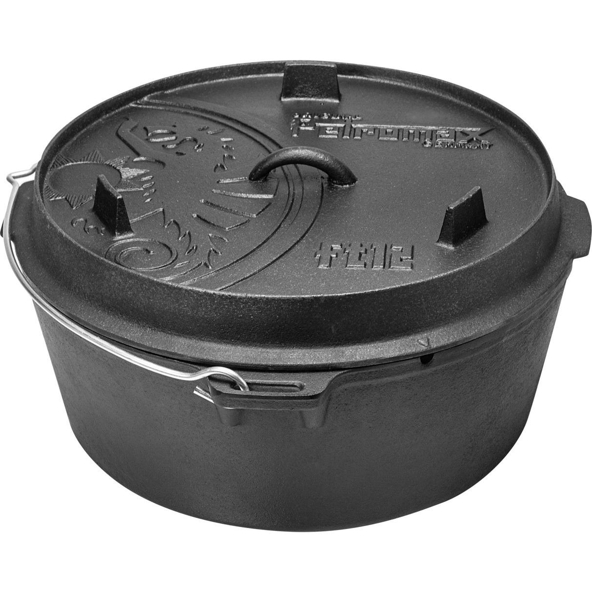 Petromax hollandsk ovn ft12-t kogepande (sort, 10,8 liter)