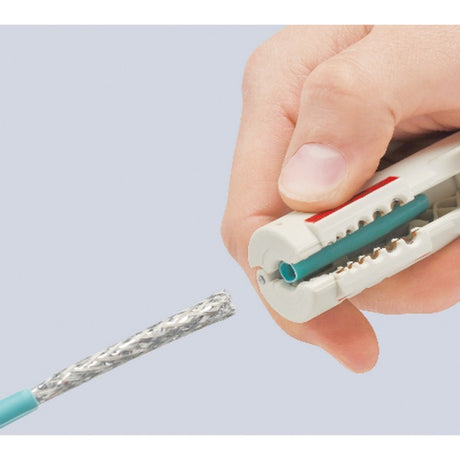 Knipex 16 65 125 sb kabelstripper velegnet til: cat5 kabel 4,5 til 10 mm 0,2 til 4,0 mm²