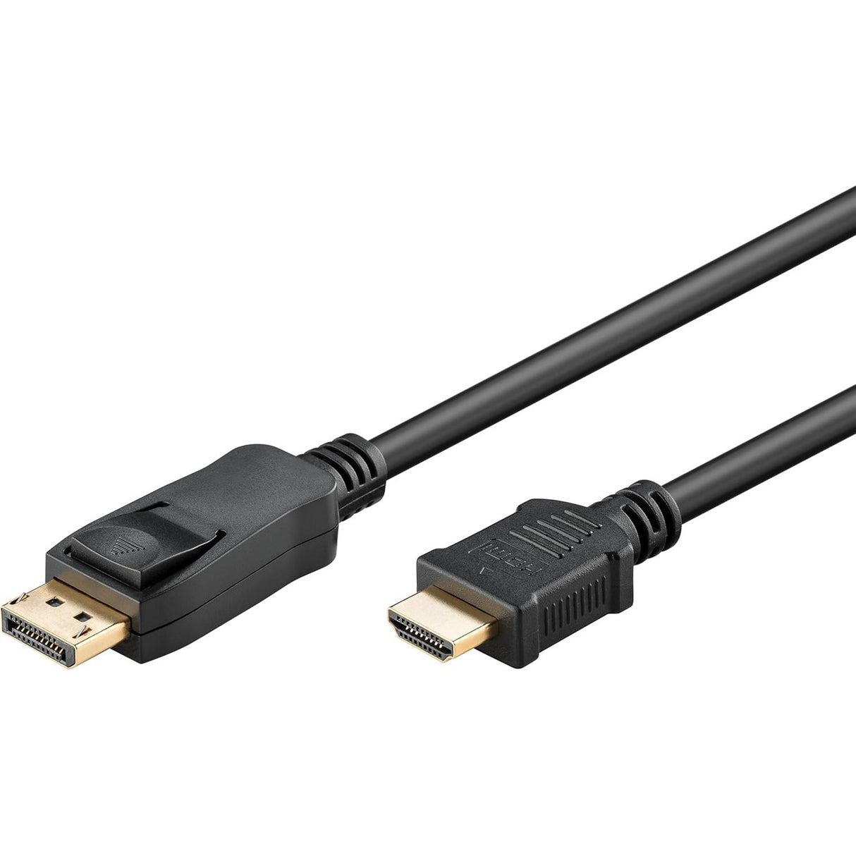 Goobay displayport 1.2 til hdmi 2.0 tilslutningskabel, 2 m (sort)