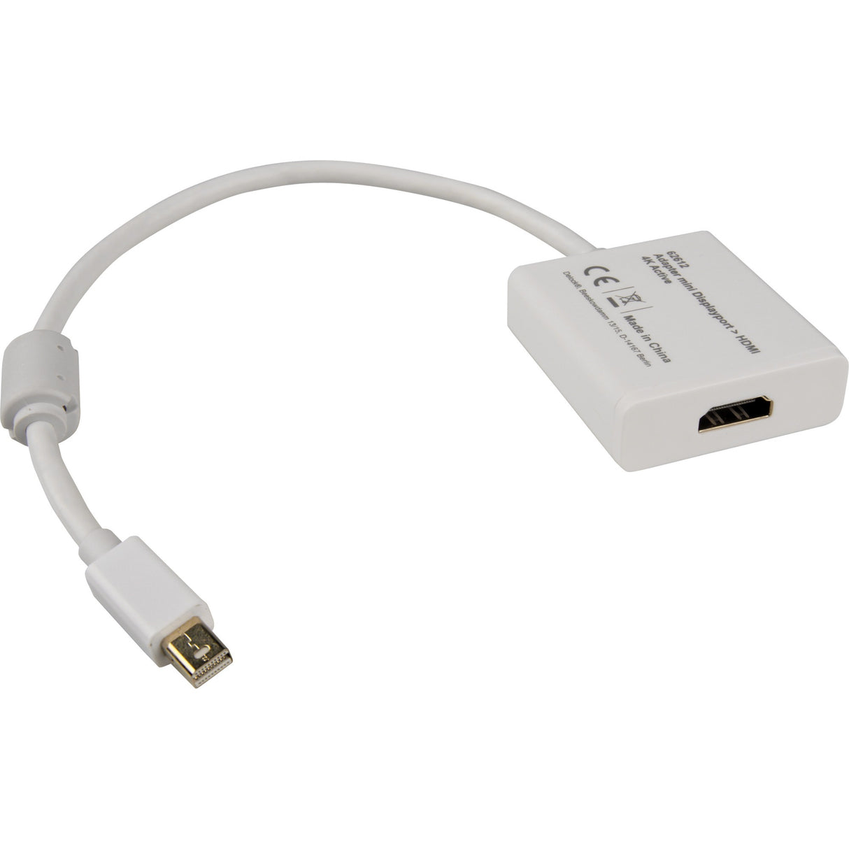 Delock mini displayport > hdmi-adapter (hvid, 0,2 meter, 4k)