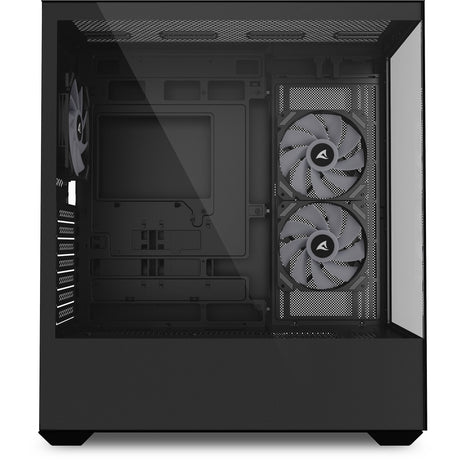 Sharkoon sk6 argb midi tårnhus (sort | 2x usb-a | rgb | hærdet glas)