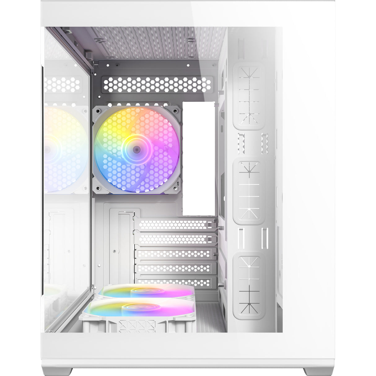Antec cx60m argb mini tårnhus (hvid | 3x usb-a | rgb | hærdet glas)