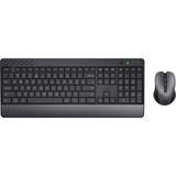 Trust trezo comfort trådløst tastatur og mus sæt desktop sæt (sort, us layout (qwerty), 100%)