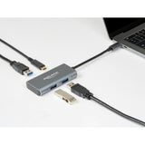 Delock ekstern USB 3.2 gen 2 USB type C-hub USB-hub (grå)