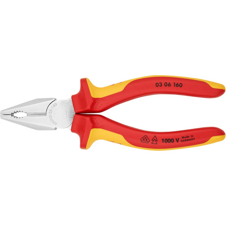 Knipex 03 06 160 kombitang forkromet comfort vde 160mm