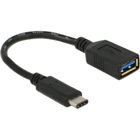 Delock superspeed USB-C 3.1, gen 1 han > USB-A hun-adapter (sort, 0,15 meter)