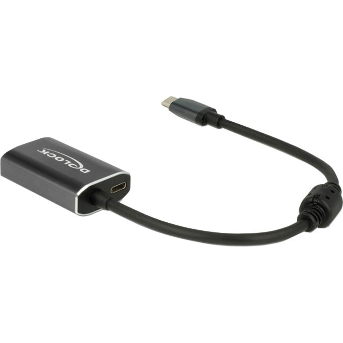 Delock USB-C (han) > mini skærmport (hun) med PD-funktionsadapter (mørkegrå, 0,2 meter)