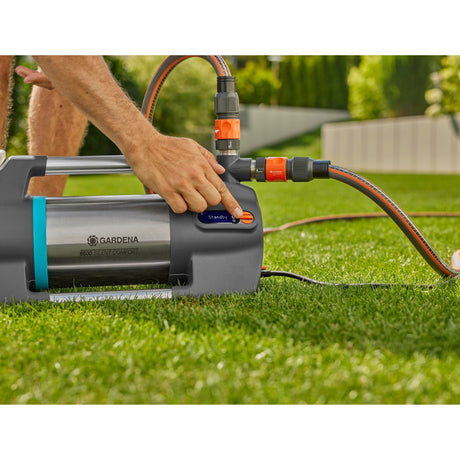 Gardena vandingspumpe 6500 silentcomfort (mørkegrå rustfrit stål, 1300 watt | Bluetooth)