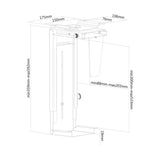 Neomounts pc bureaustøtte nm-cpu100 sort holder (zwart)