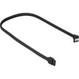 Sharkoon sata iii 90° ærmekabel (sort, 0,6 meter)