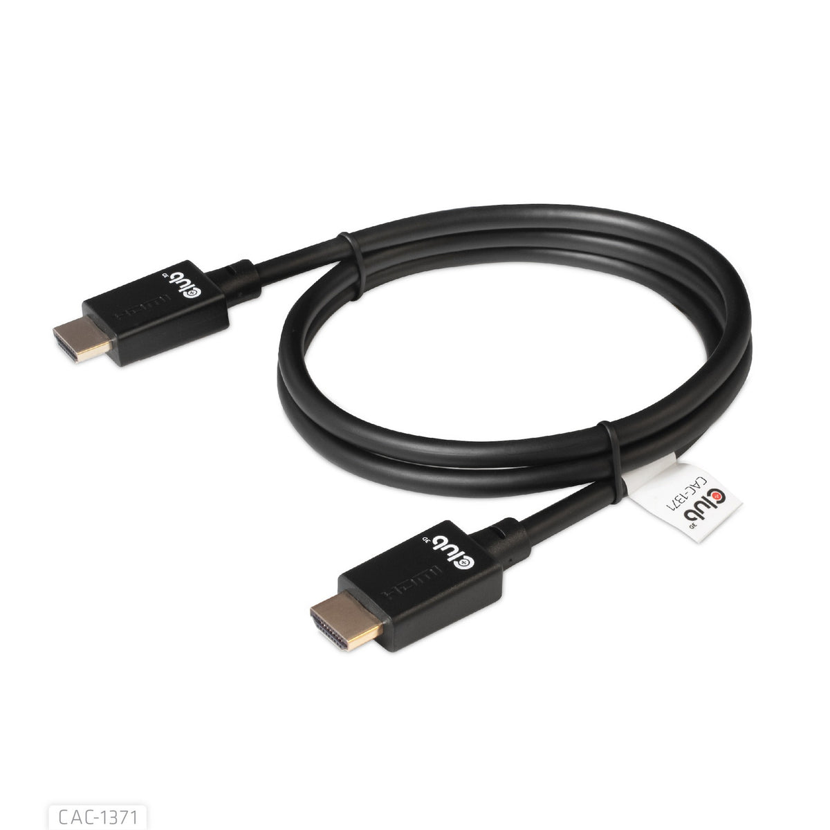 Club 3D ultra højhastigheds HDMI-kabel (sort, 1 meter, 4K 120Hz, 8K 60Hz, 48Gbps)