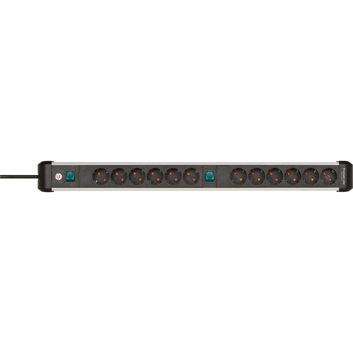 Brennerstuhl premium-alu-line fatning 12-vejs 3 m h05vv-f 3g1.5 2x 6-vejs omskiftelige fatninger