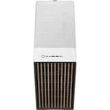Fractal design nord xl midi tårnhus (hvid træfarve | 2x USB-A | 1x USB-C | hærdet glas)
