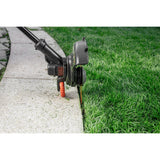 Black+decker 18v trimmer med 2 knive og batteri græstrimmer (sort orange, 25 cm, batteri inkluderet)