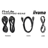 Iiyama prolite t2252msc-b2ag 21.5 touchscreen-skærm (sort, HDMI, skærmport, 2x USB-A, USB-B)