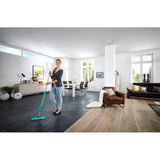 Leifheit picobello gulvvisker s micro duo med håndtag - 27 cm viskebredde - turkis - grå