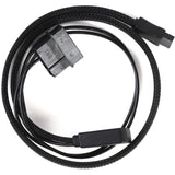 Silverstone slim sata 2-i-1 datakabel + strømadapter (sort, cp10)