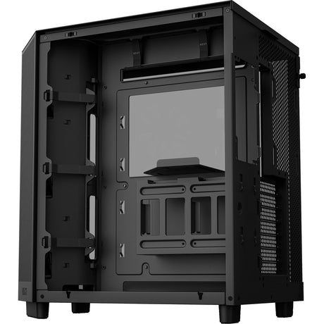 Nzxt h6 flow rgb midi tårnhus (sort | 2x usb-a | 1x usb-c | rgb | hærdet glas)