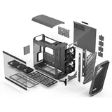 Fractal design torrent grå tg lys tonet midi tårnhus (grå | 2x USB-A | 1x USB-C | hærdet glas)