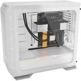 Vær stille! dark base pro 901 stort tårnhus (hvid | 4x USB-A | 1x USB-C | RGB | hærdet glas)