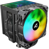 Sharkoon a60 rgb cpu køler (sort, 4-benet pwm blæserstik)