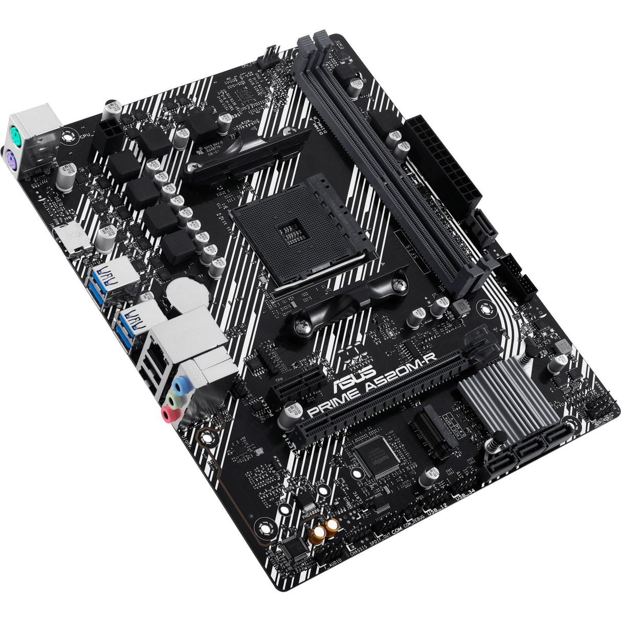 Asus Prime A520M-R Socket AM4 bundkort (RAID, GB-LAN, lyd, µATX)