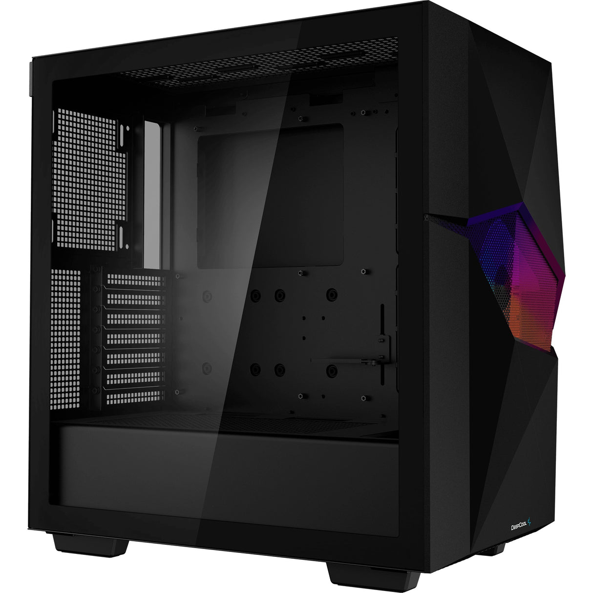 Deepcool Cyclops midi tårnhus (sort | 1x USB-A | 1x USB-C | vindue)