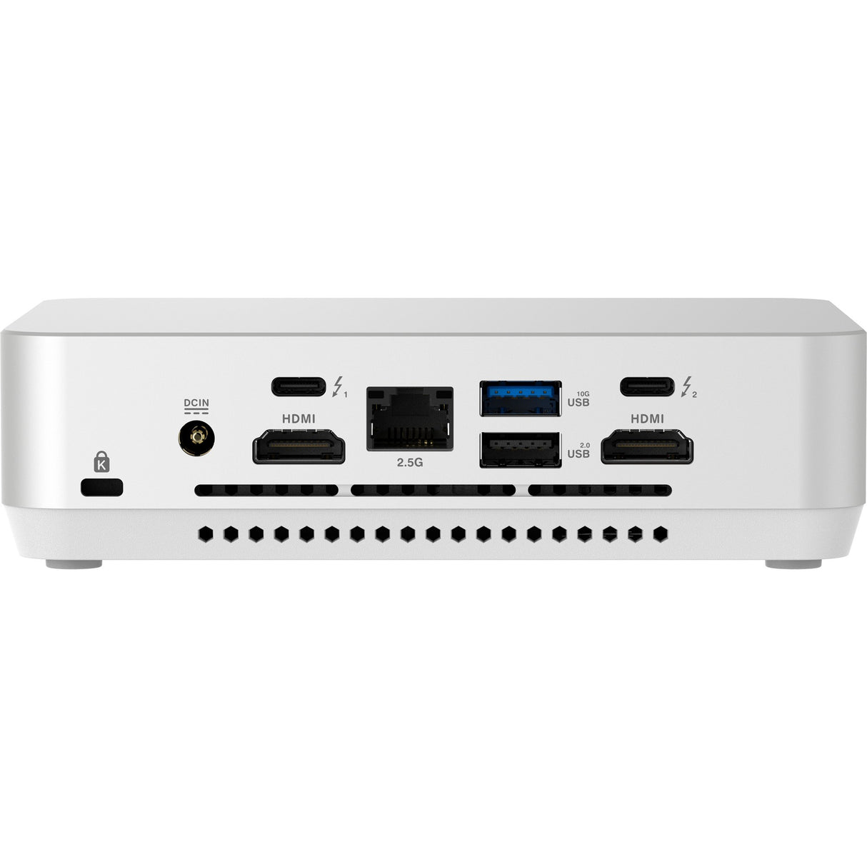 Asus nuc 14 pro+ kit rnuc14rvsu500002i barebone (sølv hvid | core ultra 5 125h | buegrafik)