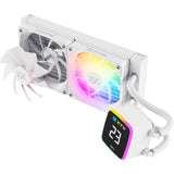 Xyz pc gear aquapulse aio 240 vandkøling (hvid, argb, pwm)
