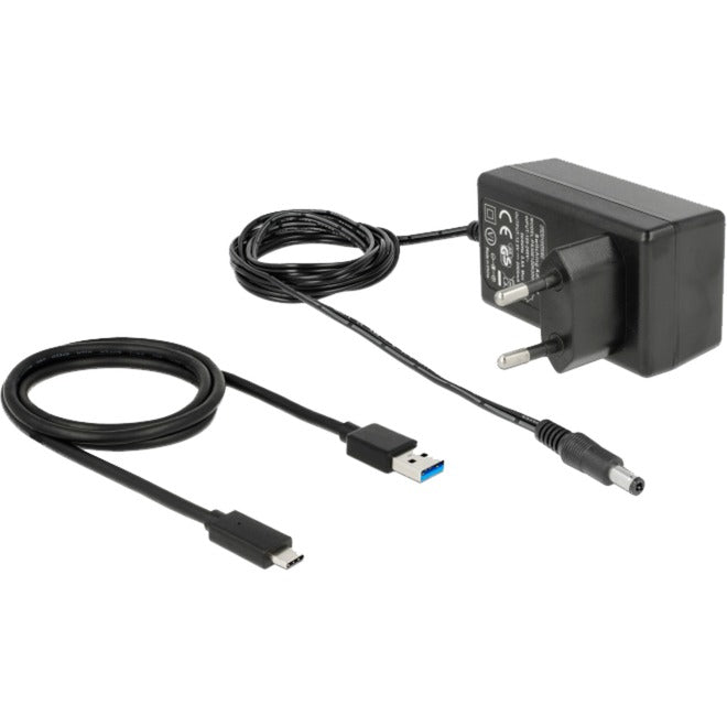 Delock external USB 3.2 gen 2 4 port hub 10Gbps USB hub (black)