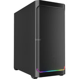 Sharkoon ak4 rgb strip midi tårnhus (sort | 2x usb-a | 1x usb-c | rgb)