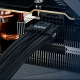 Silverstone 12vhpwr pcie adapterkabel sst-pp14-pcie (sort, 0,55 meter)