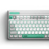 Iqunix OG80 ormehul trådløst mekanisk tastatur (grå, amerikansk layout (QWERTY), Cherry MX Brown, 80% (TKL), RGB LED'er, hot-swappable, PBT, 2,4GHz | Bluetooth 5.1 | USB-C)