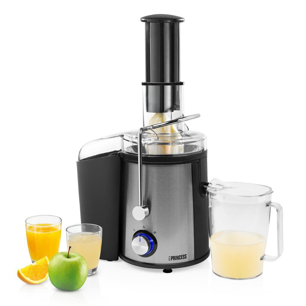 Princess 203040 juicepresser (sort rustfrit stål, opvaskemaskine egnede dele | 800 w)