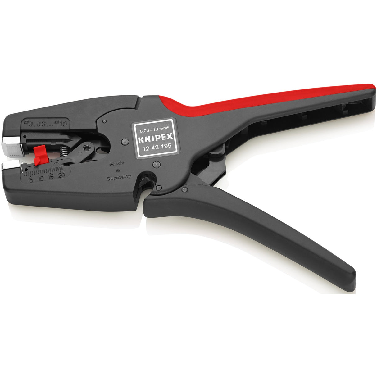 Knipex multistrip 10 automatisk afisoleringstang 1242195 (sort rød)