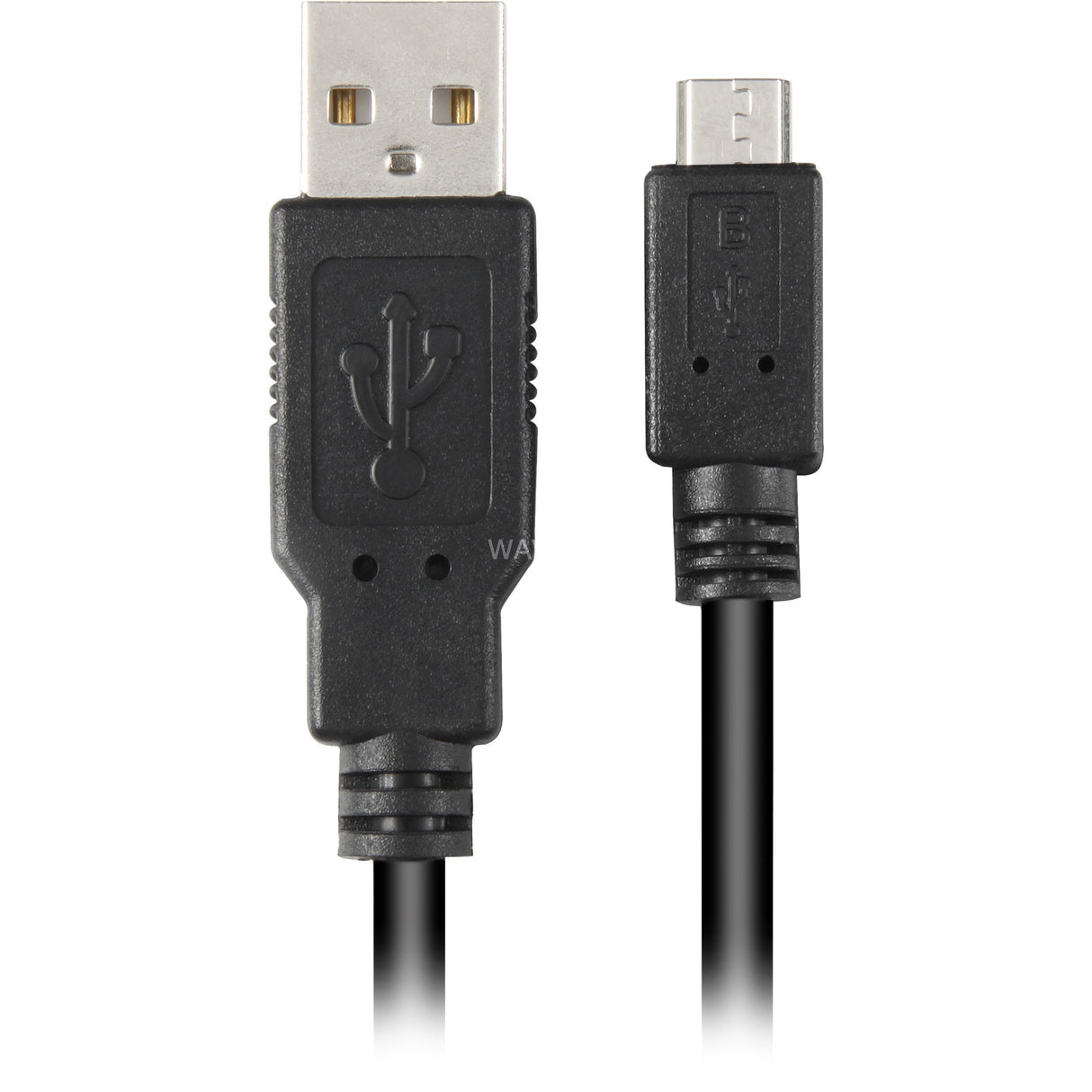 Sharkoon USB-A 2.0 > micro USB-B-kabel (sort, 1,5 meter)