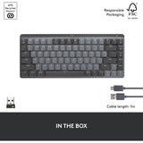 Logitech MX mekanisk mini-tastatur (sort, amerikansk-internationalt layout (QWERTY), GL taktil, 80 % (TKL), Bluetooth)
