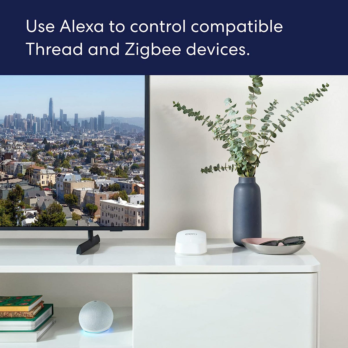 Eero 6+ mesh WiFi router mesh router (hvid)