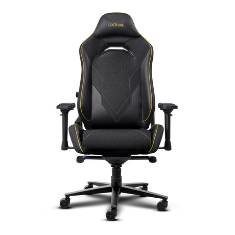 Trust gxt 721 ruya pro premium comfortabele gaming stoel (zwart geel)
