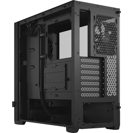 Fractal design pop lydløs sort tg klar tonet midi tårnhus (sort | 2x USB-A | hærdet glas)