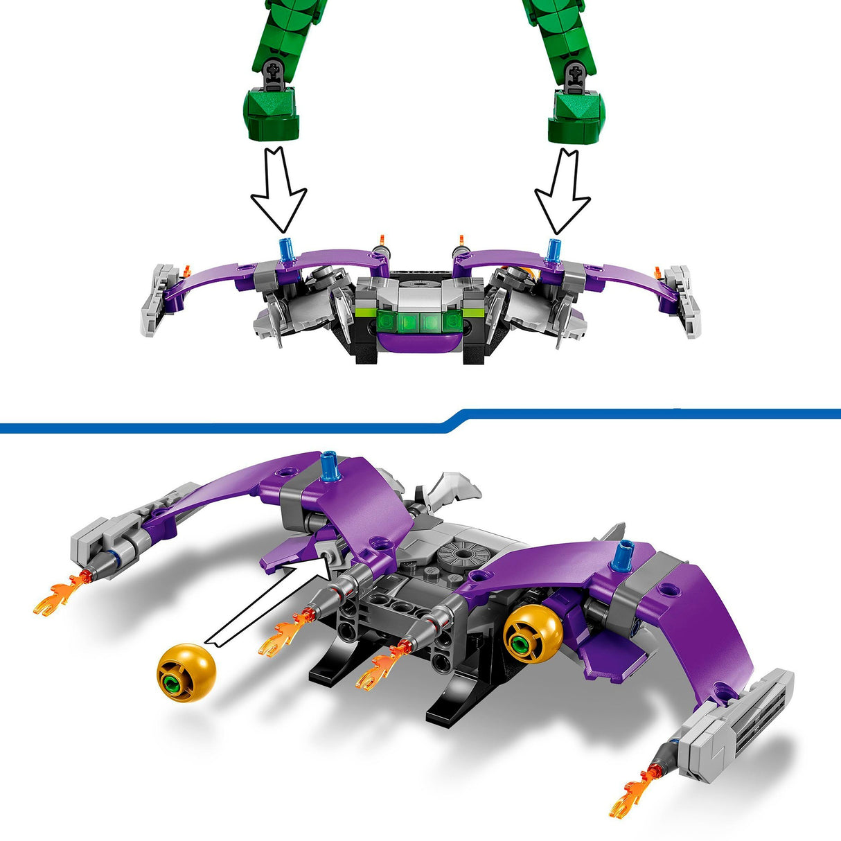 Lego Super Heroes 76284 Green Goblin Construction Figur
