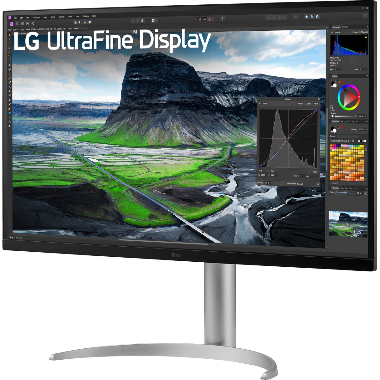 LG Ultrafine 32UQ850V-W 31,5 4K UHD-skærm (hvid, 2x HDMI, skærmport, 2x USB-A, USB-B, USB-C)