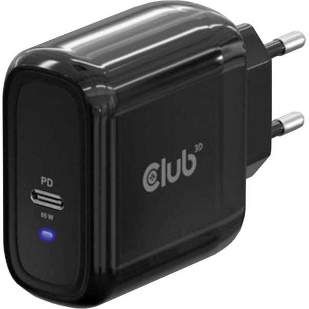 Club 3D rejseoplader PPS 65W gan-teknologi (sort, USB-C, strømforsyning (PD) 3.0)