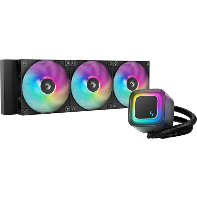 Deepcool le360 v2-serien - alt-i-en vandkøling - 360 mm - rgb belysning - sort