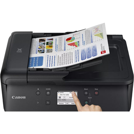 Canon pixma tr7650 all-in-one inkjetprinter met faxfunctie (zwart, usb, wi-fi, kopie, scan, fax)