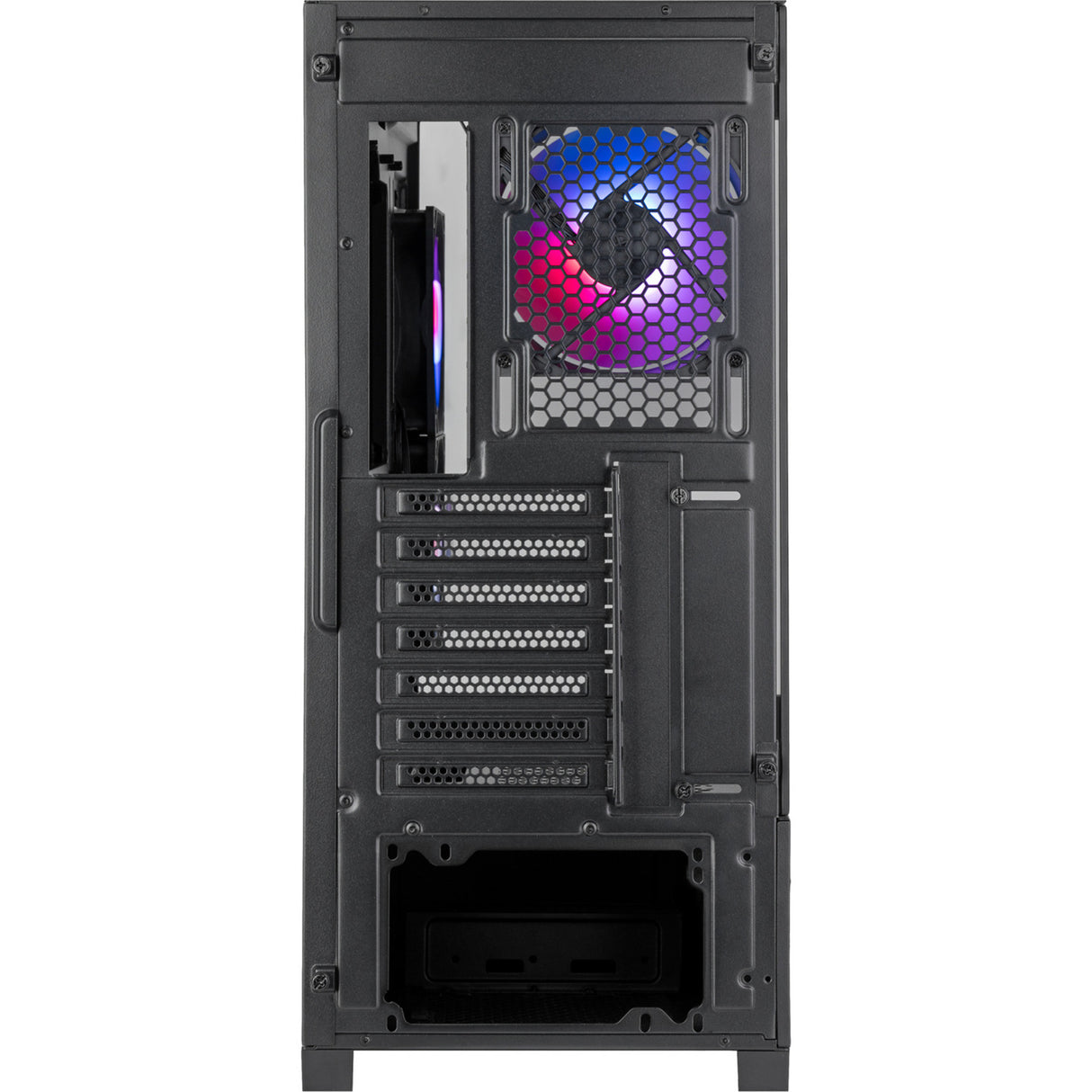 Silverstone lucid 05 mini tårnhus (sort | 2x USB-A | 1x USB-C | RGB | hærdet glas)