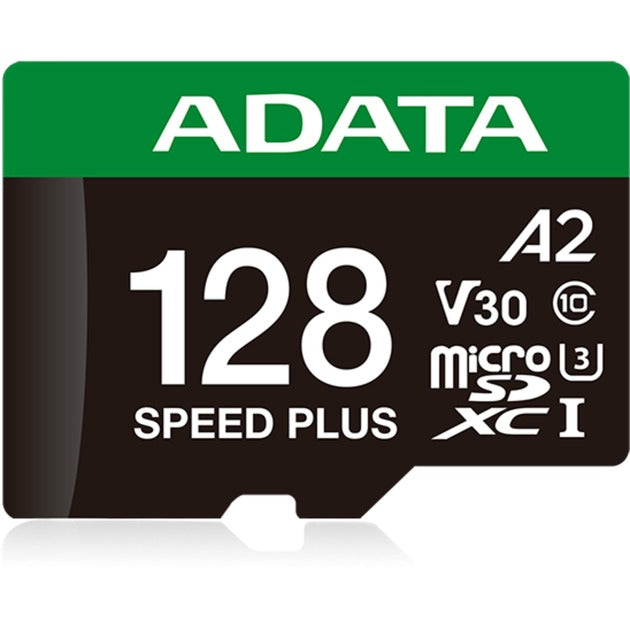 Adatahastighed plus microSDXC 128 GB hukommelseskort (uhs-i u3, klasse 10, v30, a2)