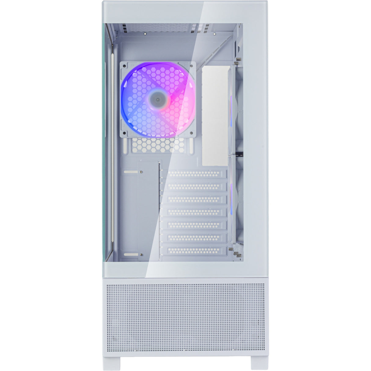 Silverstone lucid 05 mini tårnhus (hvid | 2x USB-A | 1x USB-C | RGB | hærdet glas)