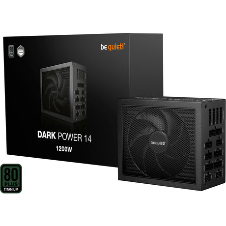 Vær stille! dark power 14 modulær 1200 watt strømforsyning (sort, 2x 12v-2x6, 4x pcie)